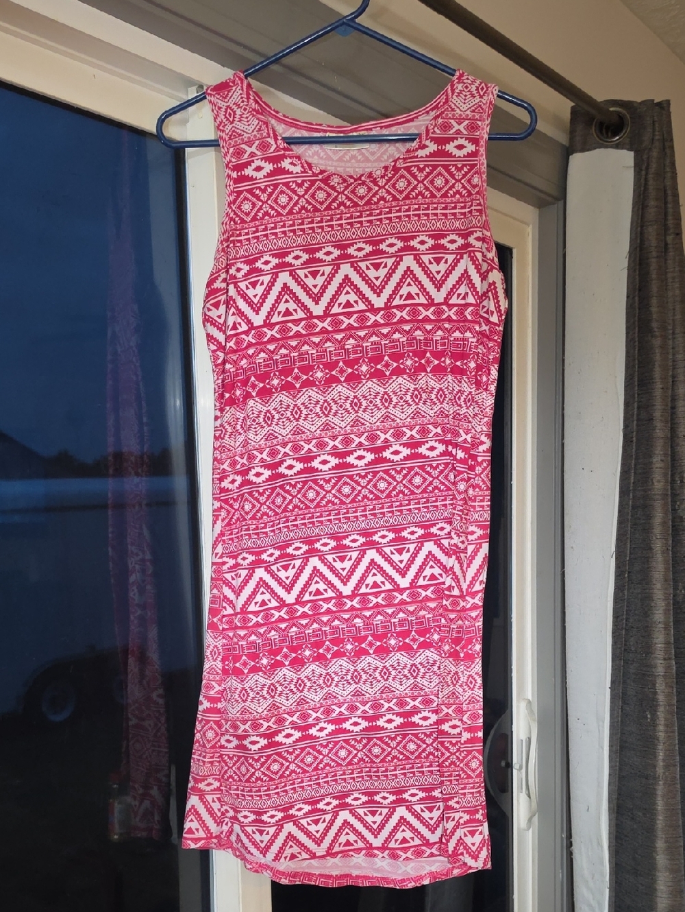 Bobbie Brooks Pink & White Sleeveless Mini Dress